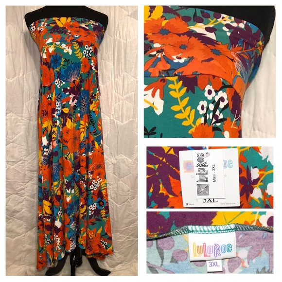 LuLaRoe Dresses & Skirts - 3XL LuLaRoe Hawaiian Print Maxi Skirt